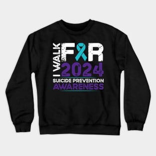 Suicide Prevention Awareness 2024 Walk Crewneck Sweatshirt